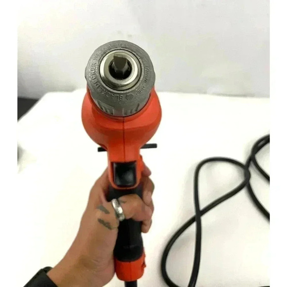 Black & Decker 6 Amp 3/8" 1500 RPM Corded Electric Drill Model DR340 Works - Picture 5 of 9